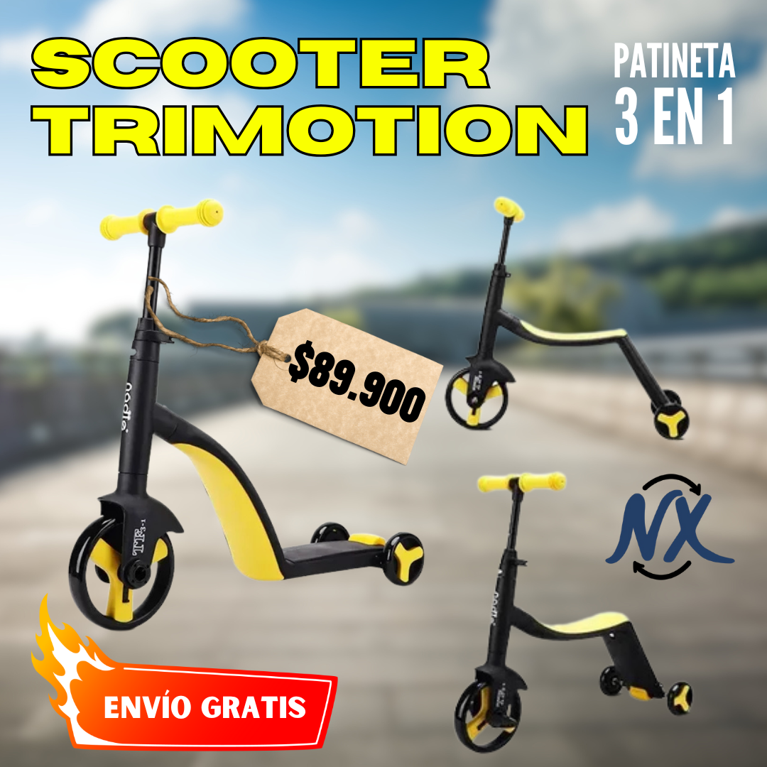 Scooter TriMotion I Patineta 3 En 1