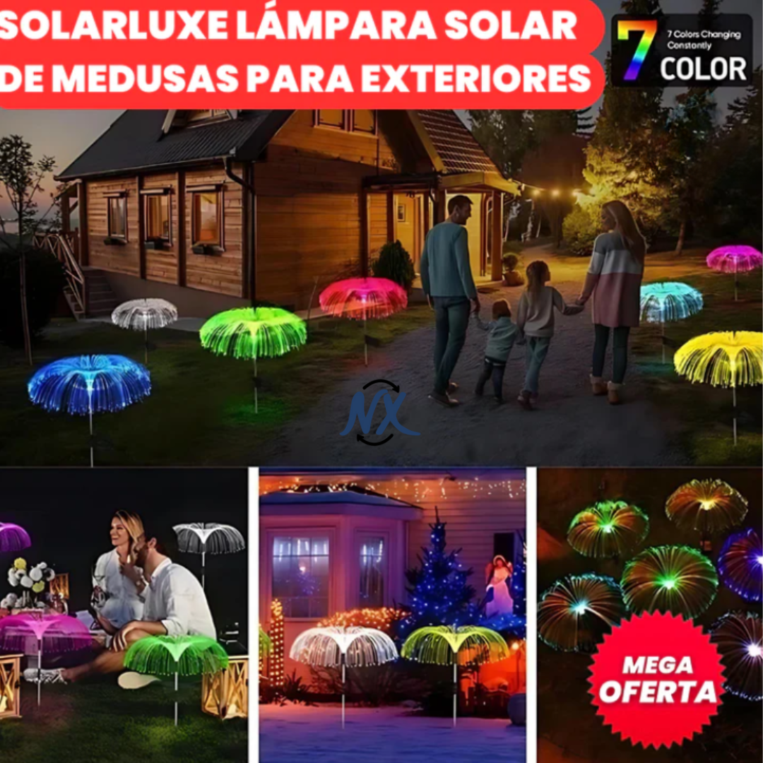 SolarLuxe Lámpara Solar de Medusas para Exteriores