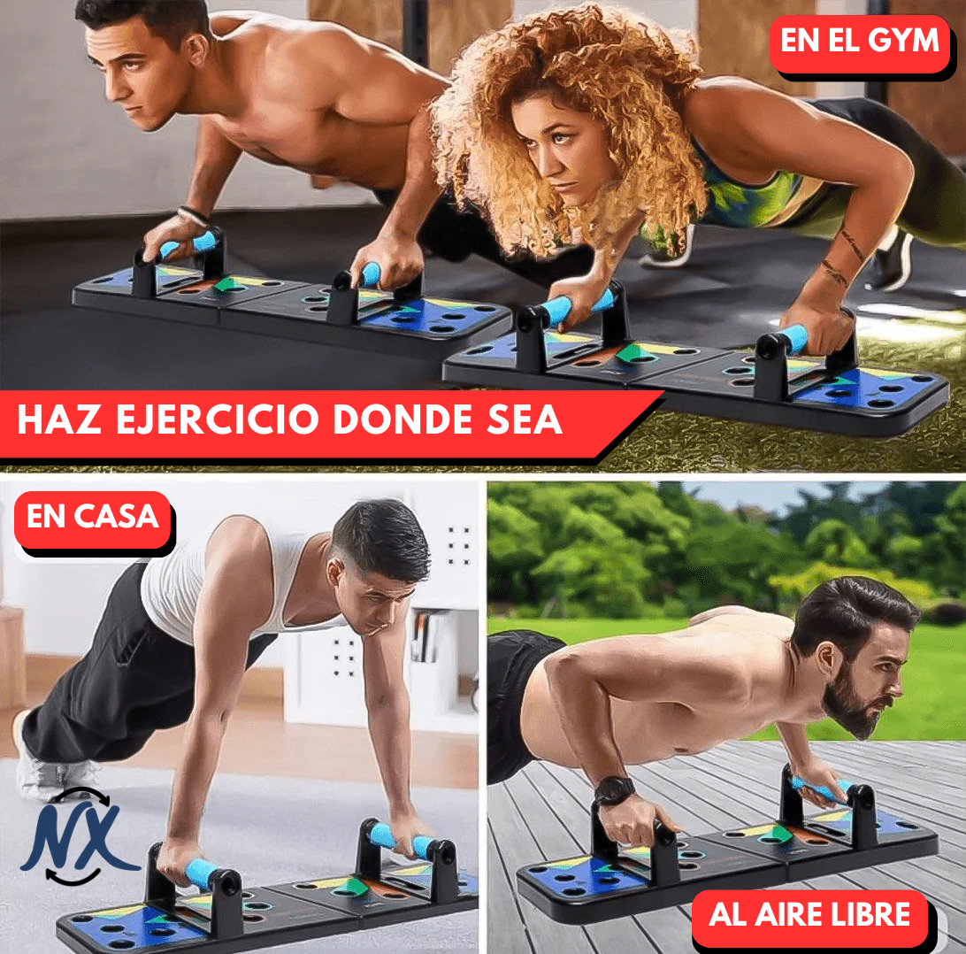 TABLA FLEXIONES 9 EN 1, GIMNASIO EN CASA